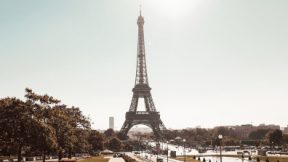 Blick auf den Eiffelturm in Paris